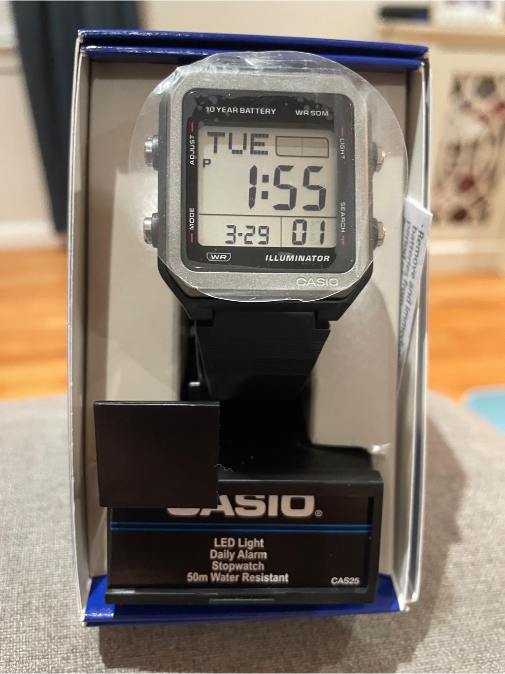 Casio Digital Watch In Black W221h1av Casio Digital Watch In Black W221h1av